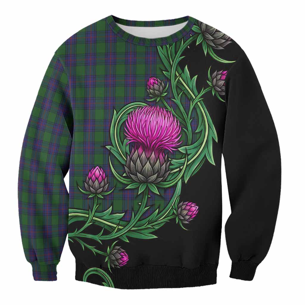 Shaw Tartan Sweatshirt Resilient Scottish Thistle Unisex - Tartan Vibes Clothing