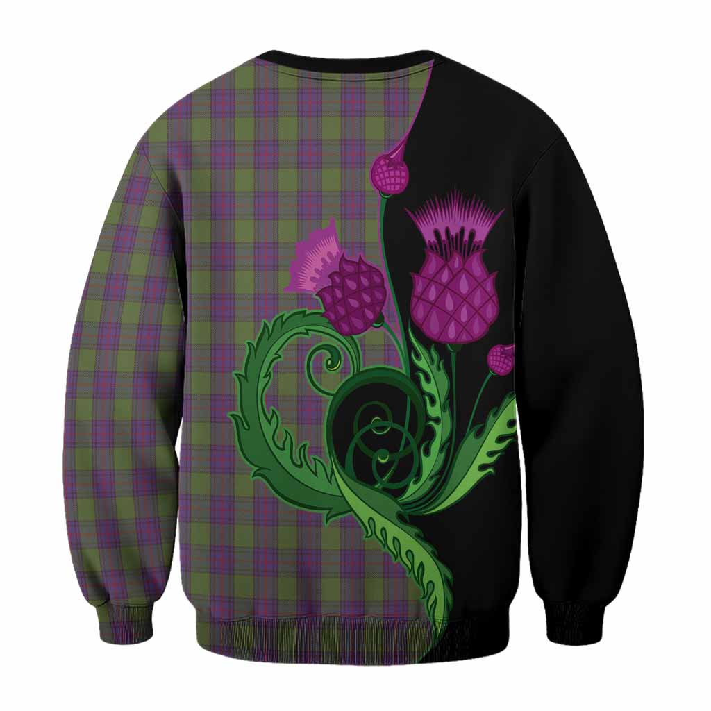 Shaw Tartan Sweatshirt Traditional Scottish Thistle
