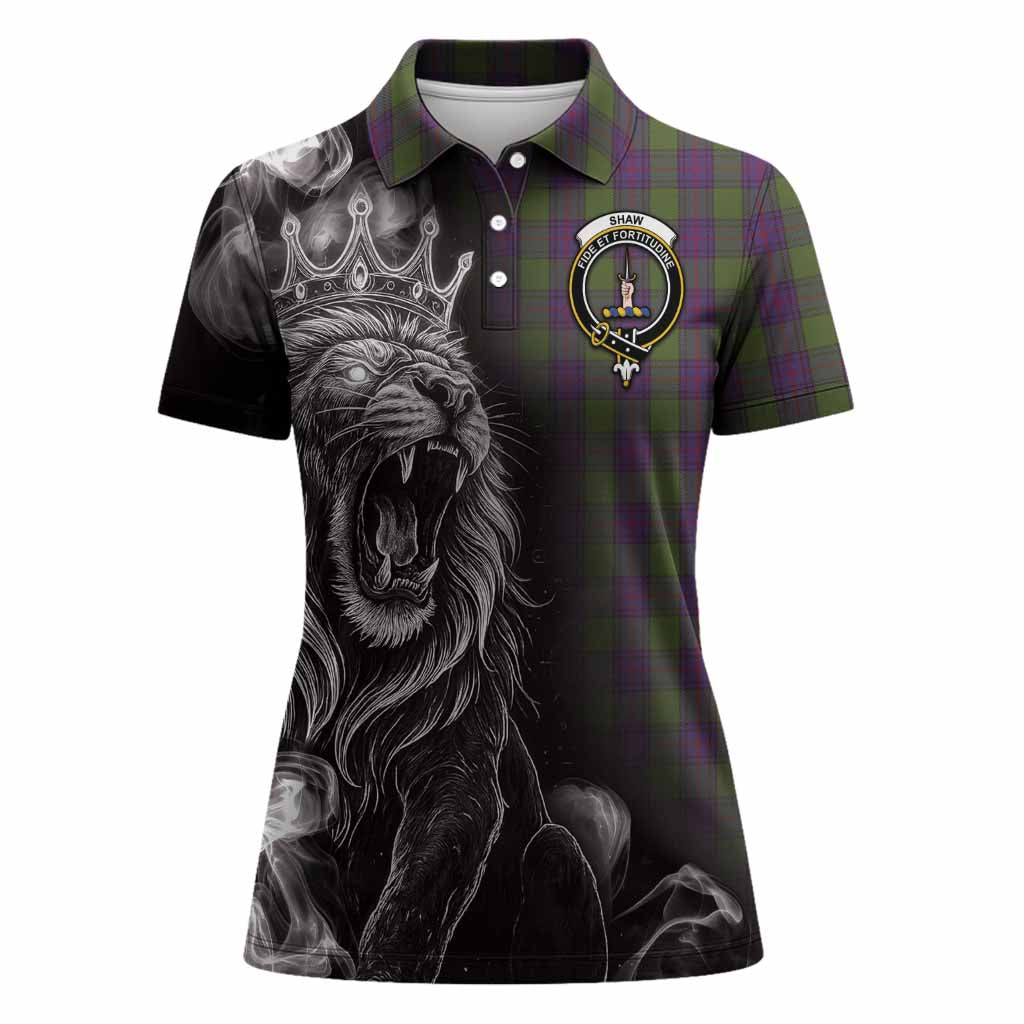 Shaw Tartan Women Polo Shirt Roaring Lion Heritage