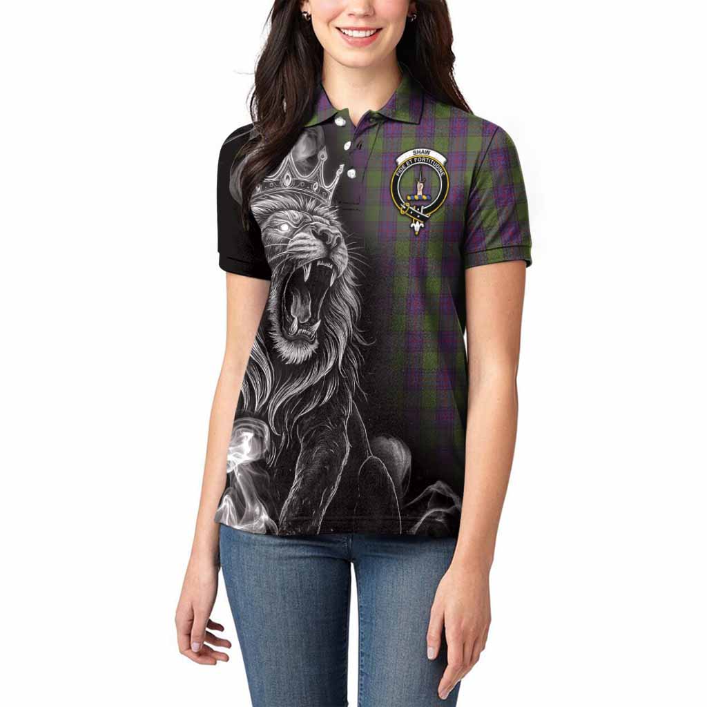 Shaw Tartan Women Polo Shirt Roaring Lion Heritage