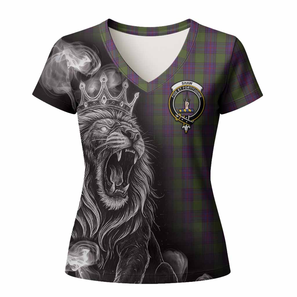 Shaw Tartan Women T shirt Roaring Lion Heritage