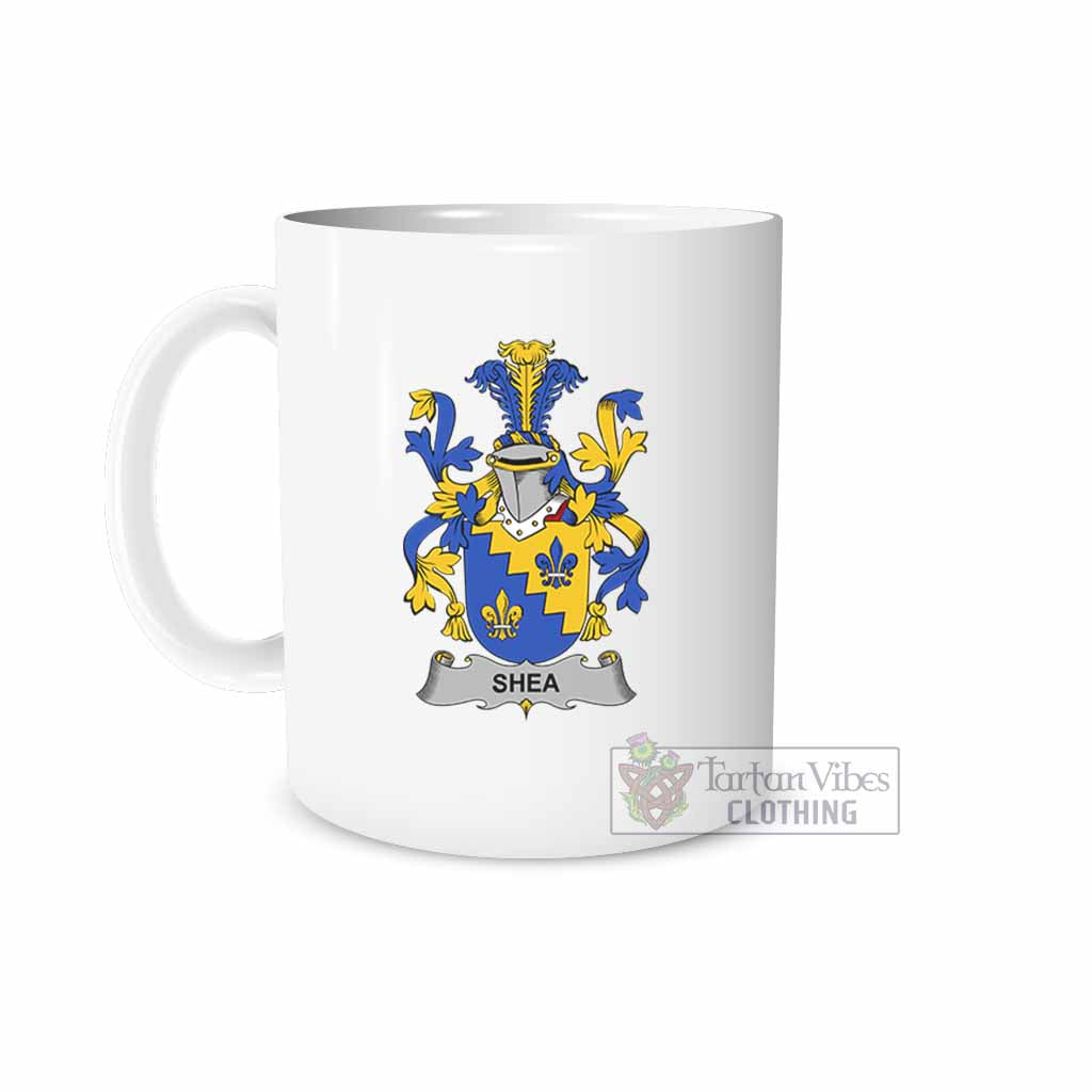 Tartan Vibes Clothing Shea Irish Clan Coat of Arms Ceramic Mug