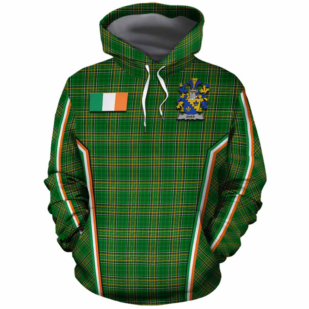 Shea Irish Clan Coat of Arm Tartan Cotton Hoodie Flag Style
