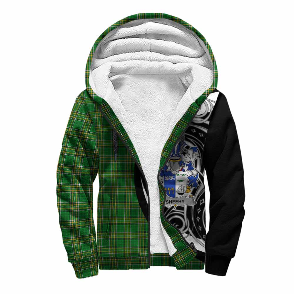 Sheehy Irish Clan Sherpa Hoodie Celtic Circle Style Unisex S - Tartan Vibes Clothing