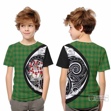 Tartan Vibes Clothing Sheill Irish Clan Kid T-Shirt Celtic Circle Style