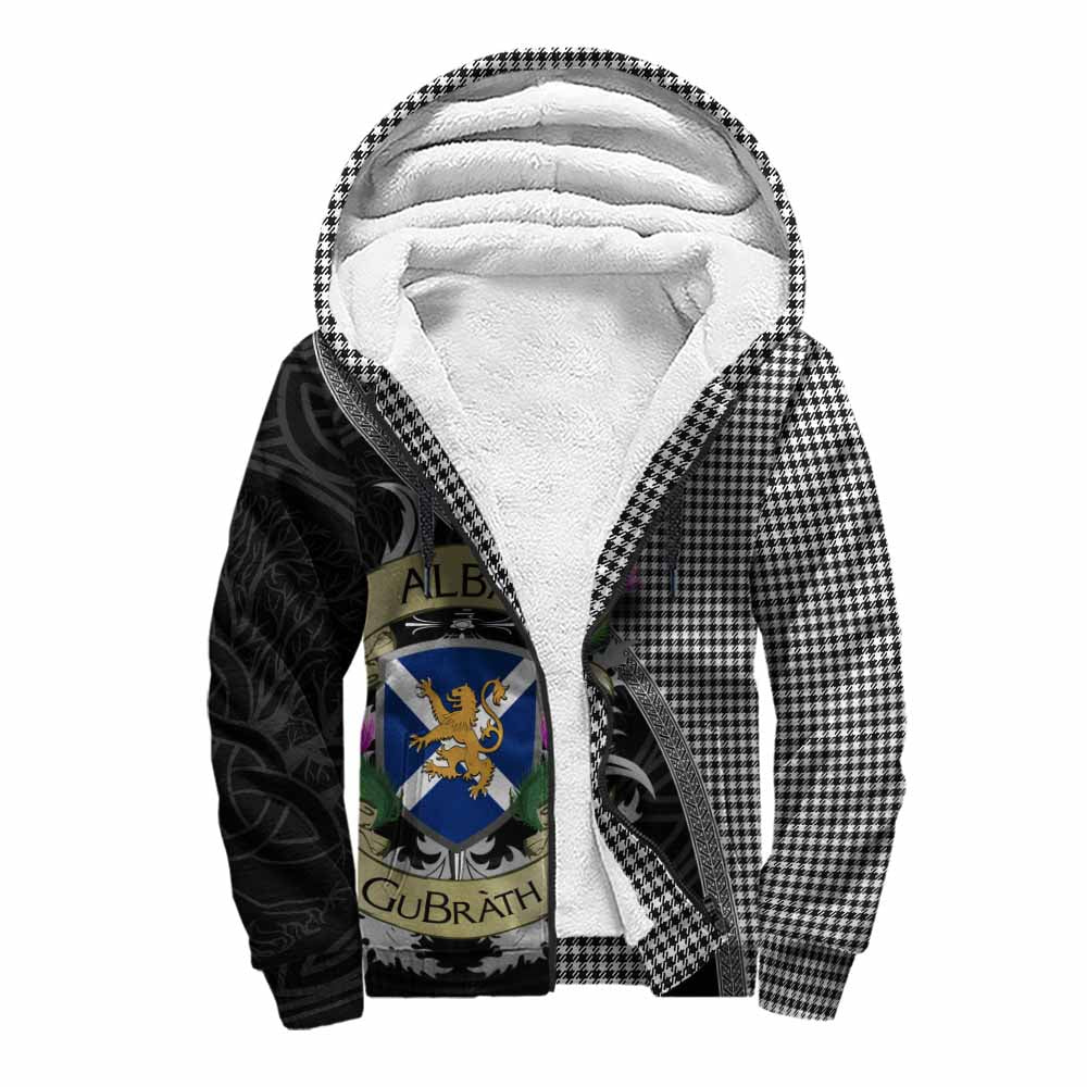 Tartan Vibes Clothing Shepherd Tartan Family Crest Sherpa Hoodie Lion Rampant Royal Thistle Shield Celtic Inspired