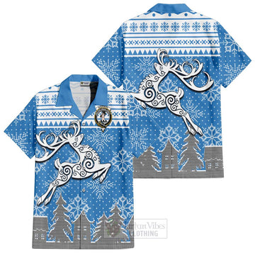 Shepherd Clan Christmas Hawaiian Shirt Celtic Reindeer Style