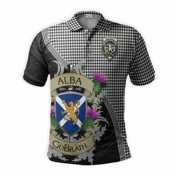Shepherd Tartan Family Crest Polo Shirt Lion Rampant Royal Thistle Shield Celtic Inspired