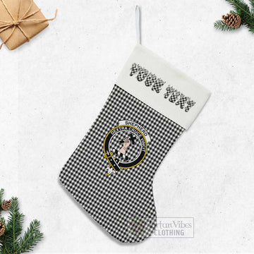 Shepherd Tartan Family Crest Christmas Stocking with Personalized Text