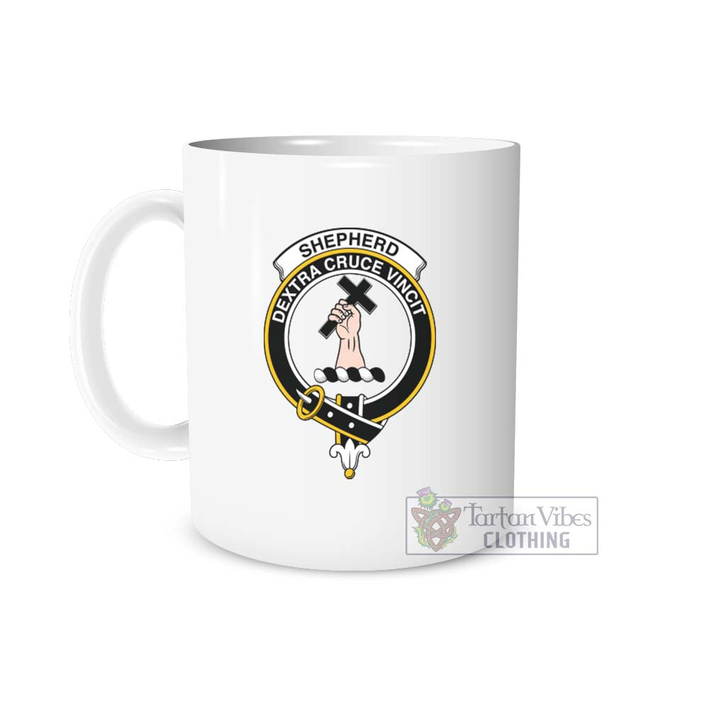 Shepherd Family Crest Ceramic Mug One Size 11oz size - 2D-tartanvibesclothing