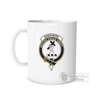 Shepherd Family Crest Ceramic Mug One Size 11oz size - 2D-tartanvibesclothing