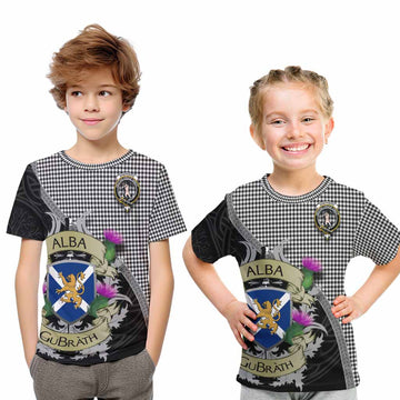 Shepherd Tartan Family Crest Kid T-Shirt Lion Rampant Royal Thistle Shield Celtic Inspired