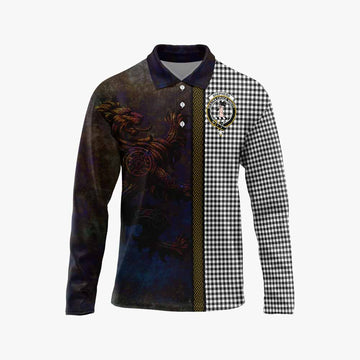 Shepherd Tartan Family Crest Long Sleeve Polo Shirt Alba Gu Brath Be Brave Lion Ancient Style