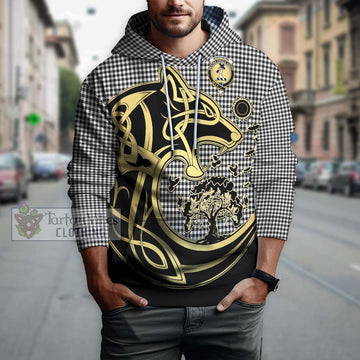 Shepherd Tartan Hoodie with Family Crest Celtic Wolf Style Zip Hoodie - Tartan Vibes Clothing
