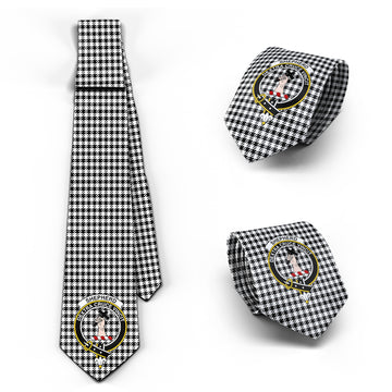 Shepherd Tartan Classic Necktie with Family Crest