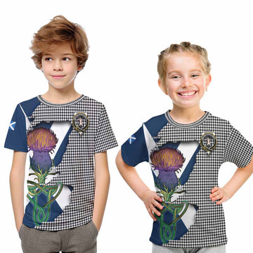 Shepherd Tartan Family Crest Kid T-Shirt Scottish Thistle Celtic Inspired