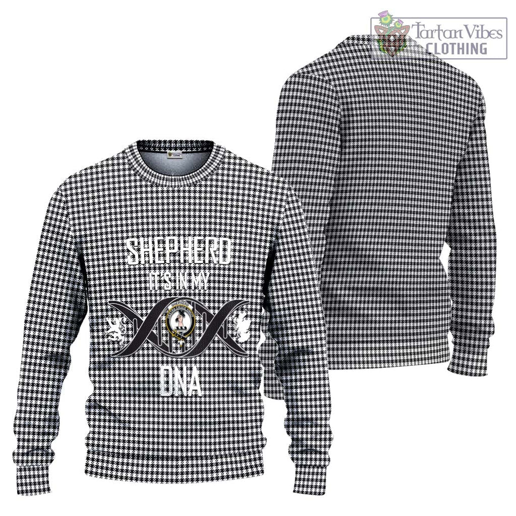 Shepherd Tartan Knitted Sweater with Family Crest DNA In Me Style Unisex - Tartanvibesclothing Shop