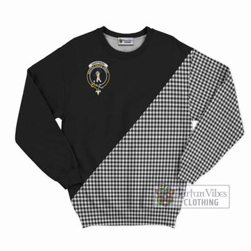 Shepherd Tartan Sweatshirt with Family Crest and Military Logo Style - Tartanvibesclothing Shop