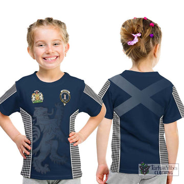 Shepherd Tartan Kid T-Shirt with Family Crest and Lion Rampant Vibes Sport Style - Tartan Vibes Clothing
