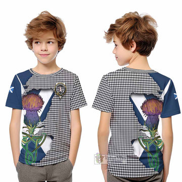 Shepherd Tartan Family Crest Kid T-Shirt Scottish Thistle Celtic Inspired