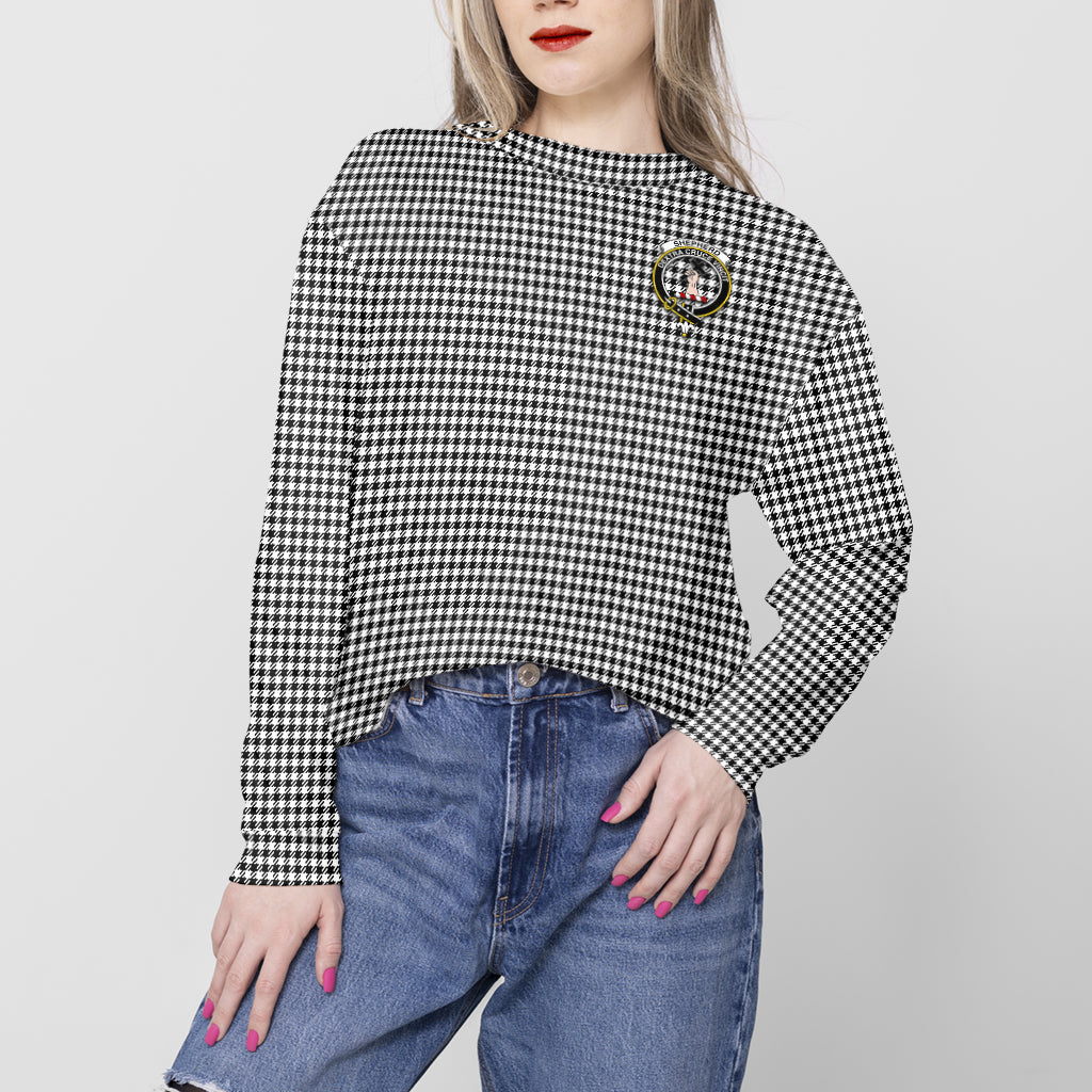 Shepherd Tartan Sweatshirt with Family Crest - Tartan Vibes Clothing