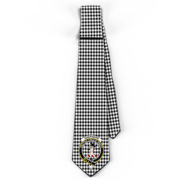 Shepherd Tartan Classic Necktie with Family Crest