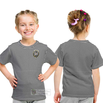 Shepherd Tartan Kid T-Shirt with Family Crest - Tartanvibesclothing Shop