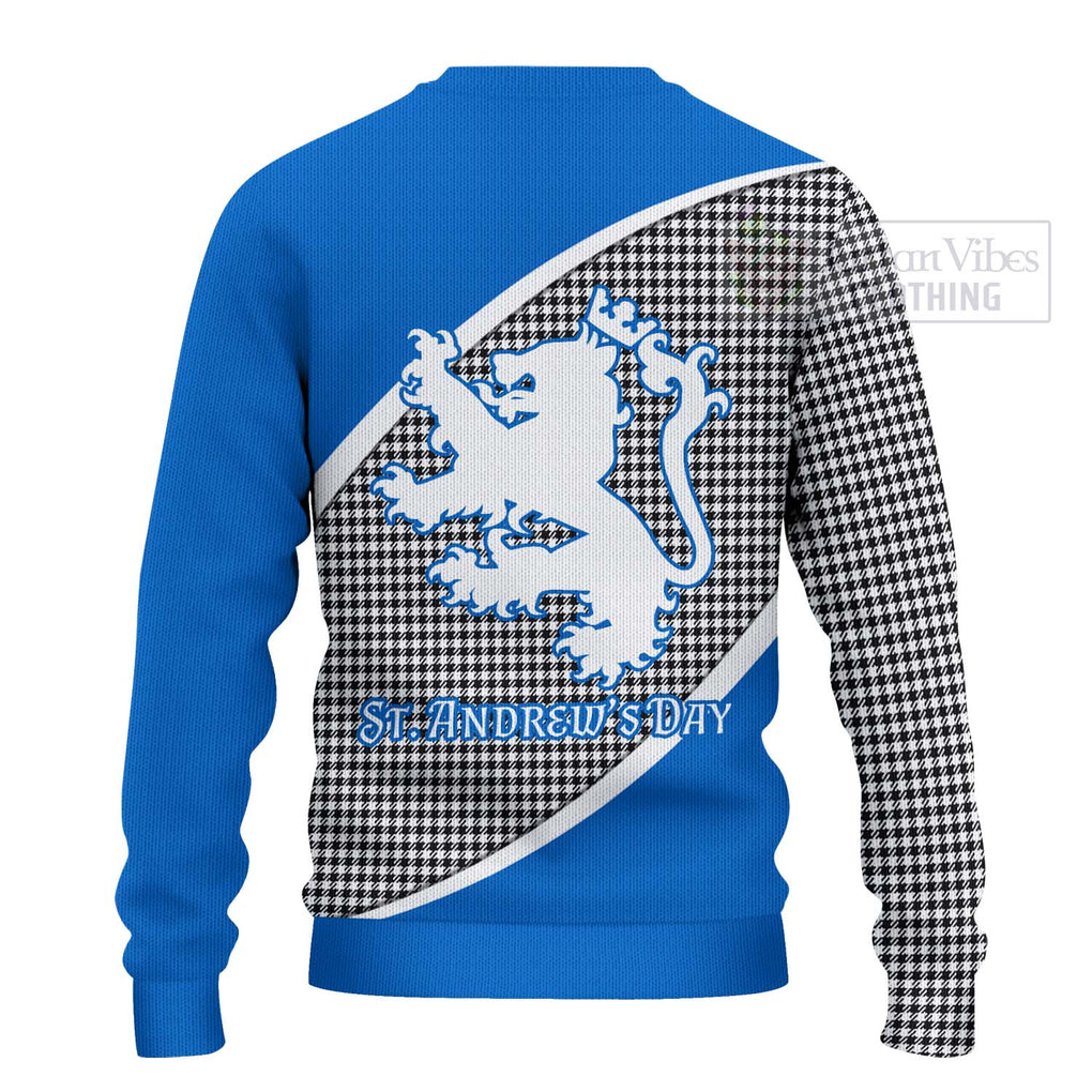 Tartan Vibes Clothing Shepherd Family Crest Tartan Knitted Sweater Celebrate Saint Andrew's Day in Style