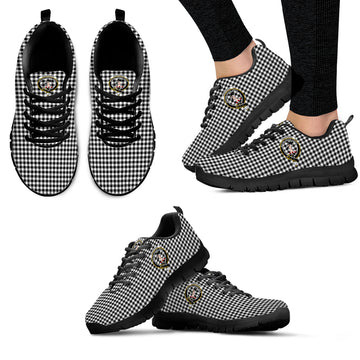 Shepherd Tartan Sneakers with Family Crest