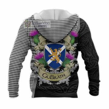 Shepherd Tartan Family Crest Knitted Hoodie Lion Rampant Royal Thistle Shield Celtic Inspired