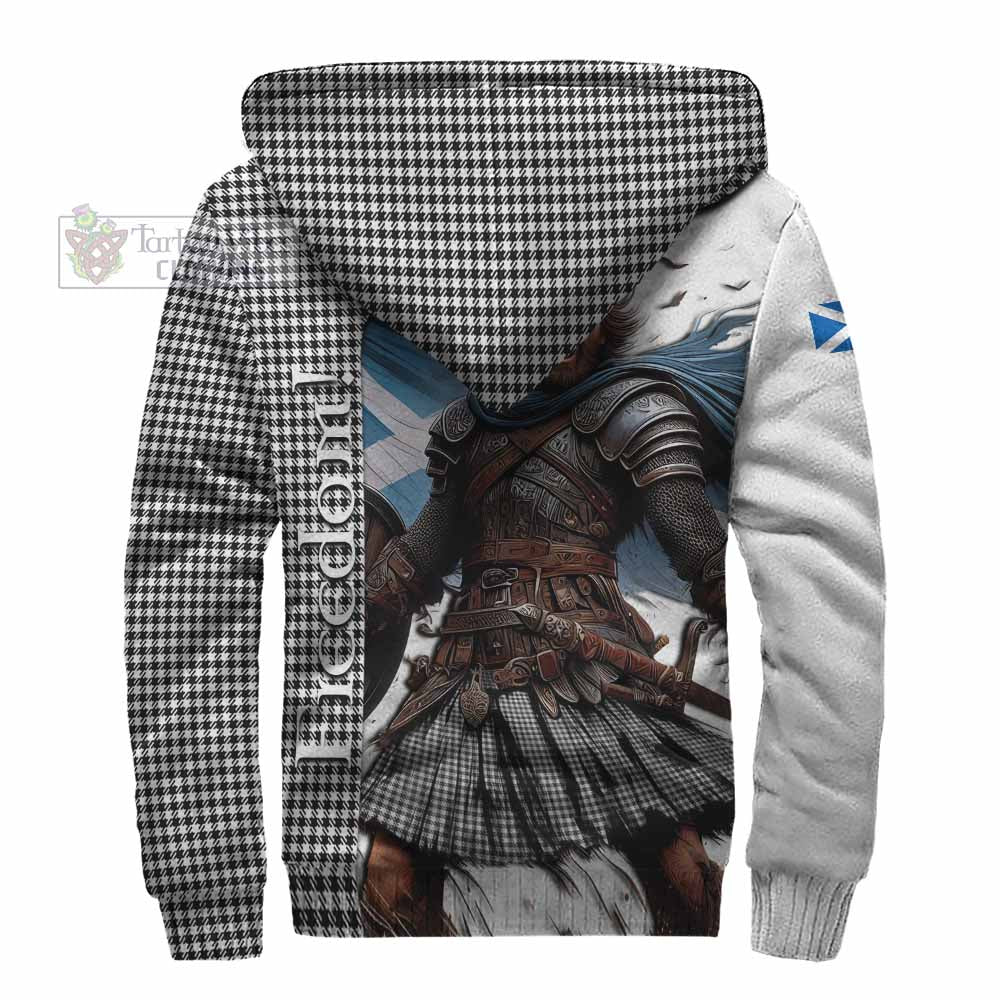 Tartan Vibes Clothing Shepherd Crest Tartan Sherpa Hoodie Inspired by the Freedom of Scottish Warrior