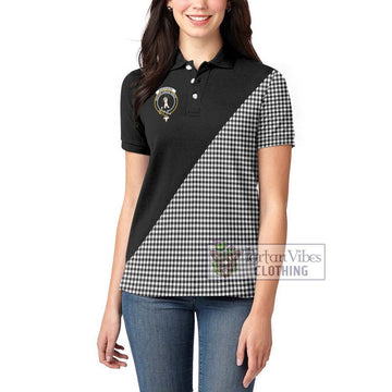 Shepherd Tartan Women's Polo Shirt with Family Crest and Military Logo Style - Tartanvibesclothing Shop
