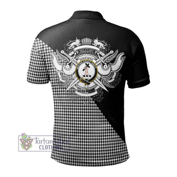 Shepherd Tartan Polo Shirt with Family Crest and Military Logo Style - Tartanvibesclothing Shop
