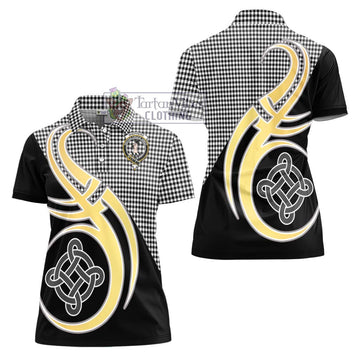 Shepherd Tartan Women's Polo Shirt with Family Crest and Celtic Symbol Style - Tartan Vibes Clothing
