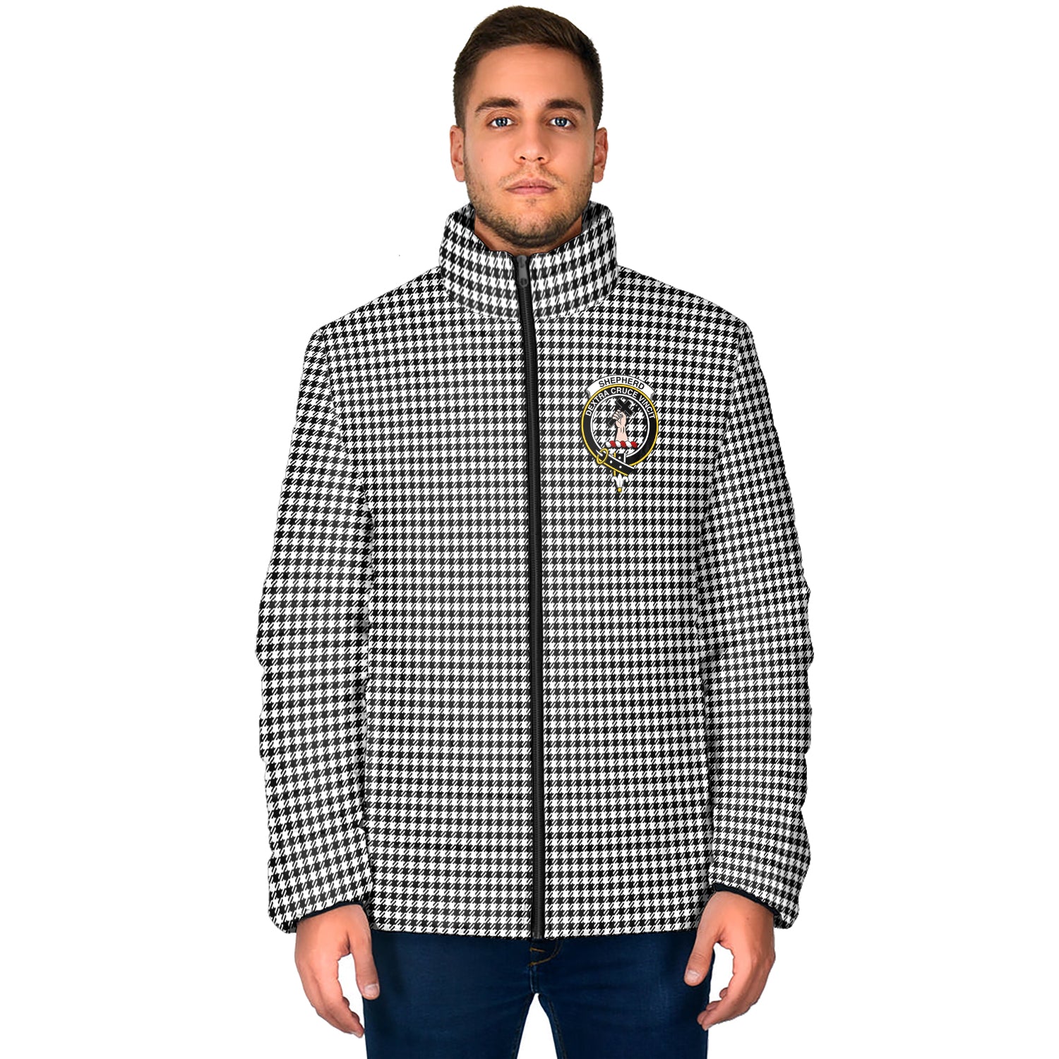 shepherd-tartan-padded-jacket-with-family-crest