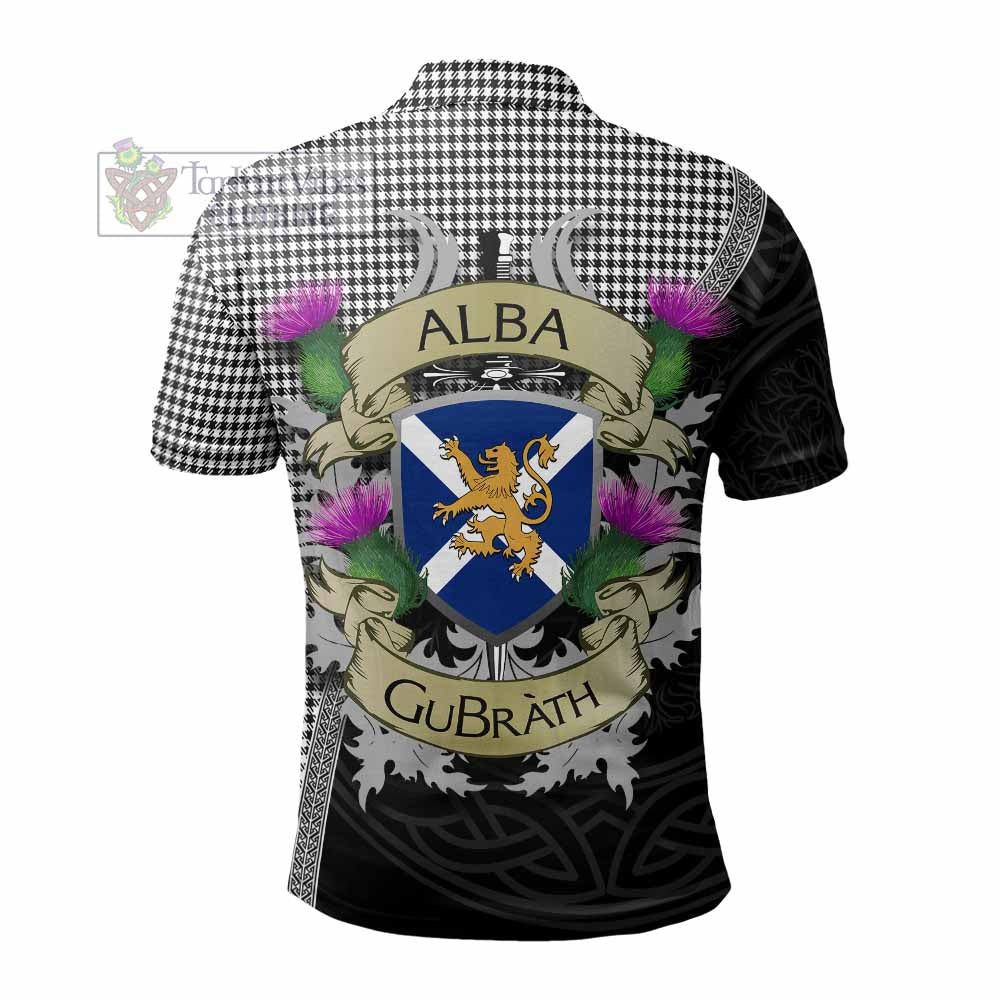 Tartan Vibes Clothing Shepherd Tartan Family Crest Polo Shirt Lion Rampant Royal Thistle Shield Celtic Inspired