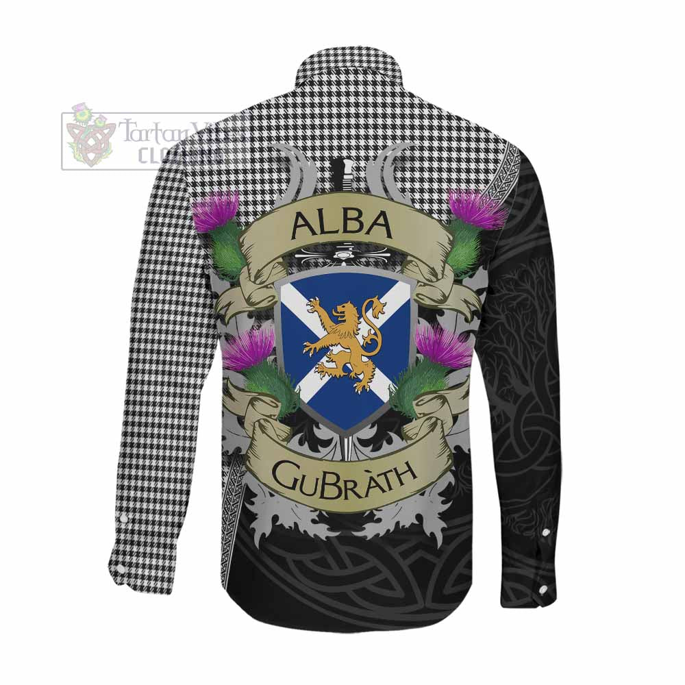 Tartan Vibes Clothing Shepherd Tartan Family Crest Long Sleeve Button Shirt Lion Rampant Royal Thistle Shield Celtic Inspired