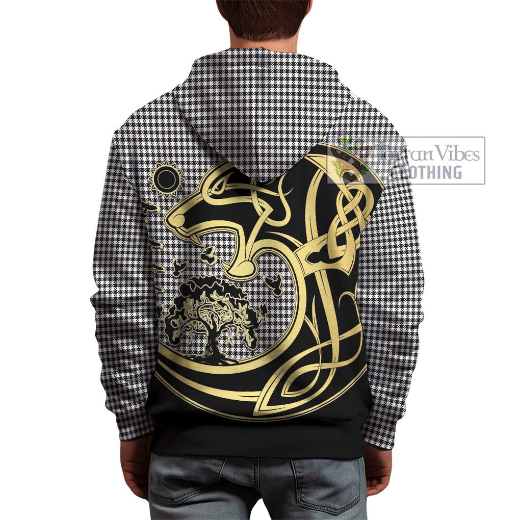 Shepherd Tartan Hoodie with Family Crest Celtic Wolf Style - Tartan Vibes Clothing