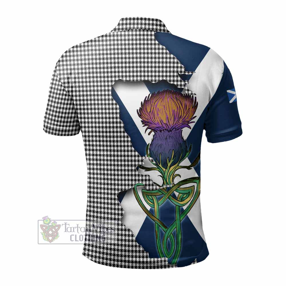 Tartan Vibes Clothing Shepherd Tartan Family Crest Polo Shirt Scottish Thistle Celtic Inspired