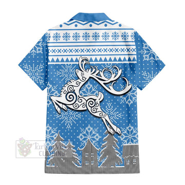 Shepherd Clan Christmas Hawaiian Shirt Celtic Reindeer Style