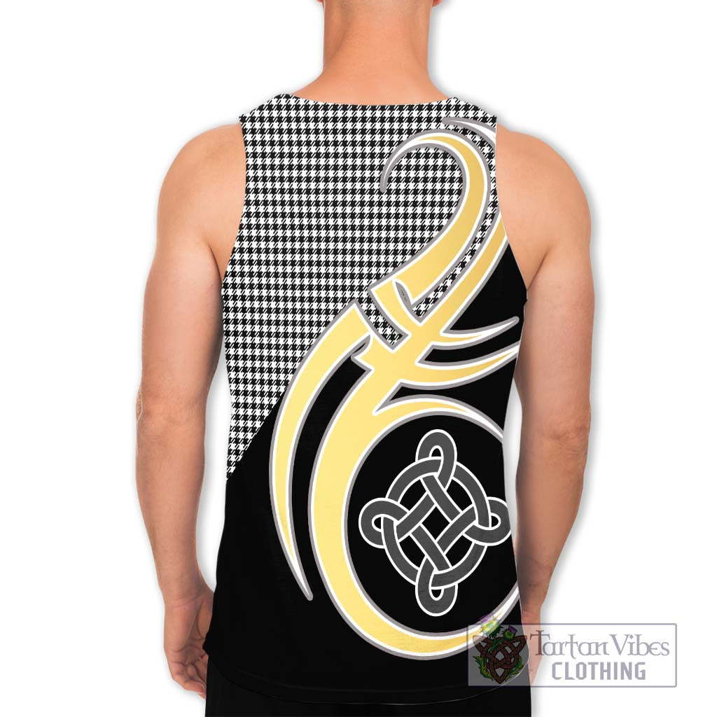 Shepherd Tartan Men's Tank Top with Family Crest and Celtic Symbol Style - Tartan Vibes Clothing