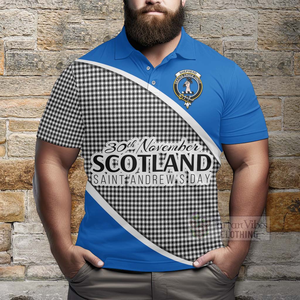 Tartan Vibes Clothing Shepherd Family Crest Tartan Polo Shirt Celebrate Saint Andrew's Day in Style