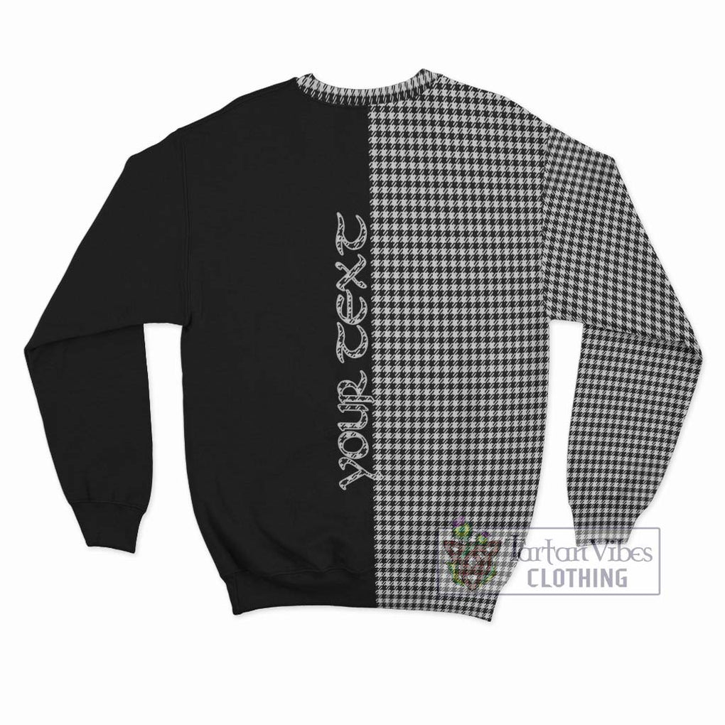 Shepherd Tartan Sweatshirt with Family Crest and Half Of Me Style - Tartanvibesclothing Shop
