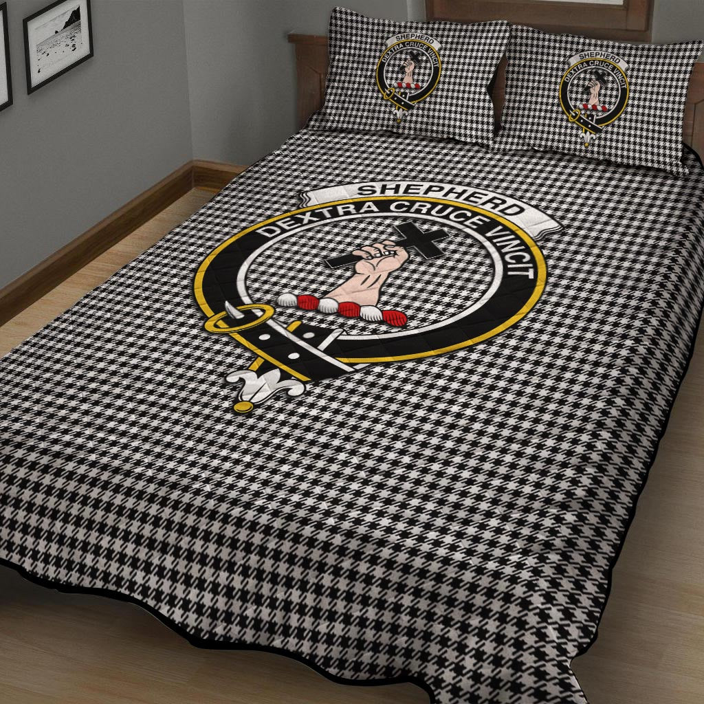 Shepherd Tartan Quilt Bed Set with Family Crest - Tartan Vibes Clothing