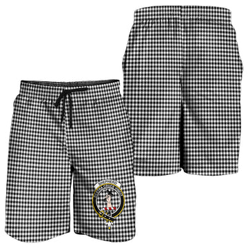 Shepherd Tartan Mens Shorts with Family Crest
