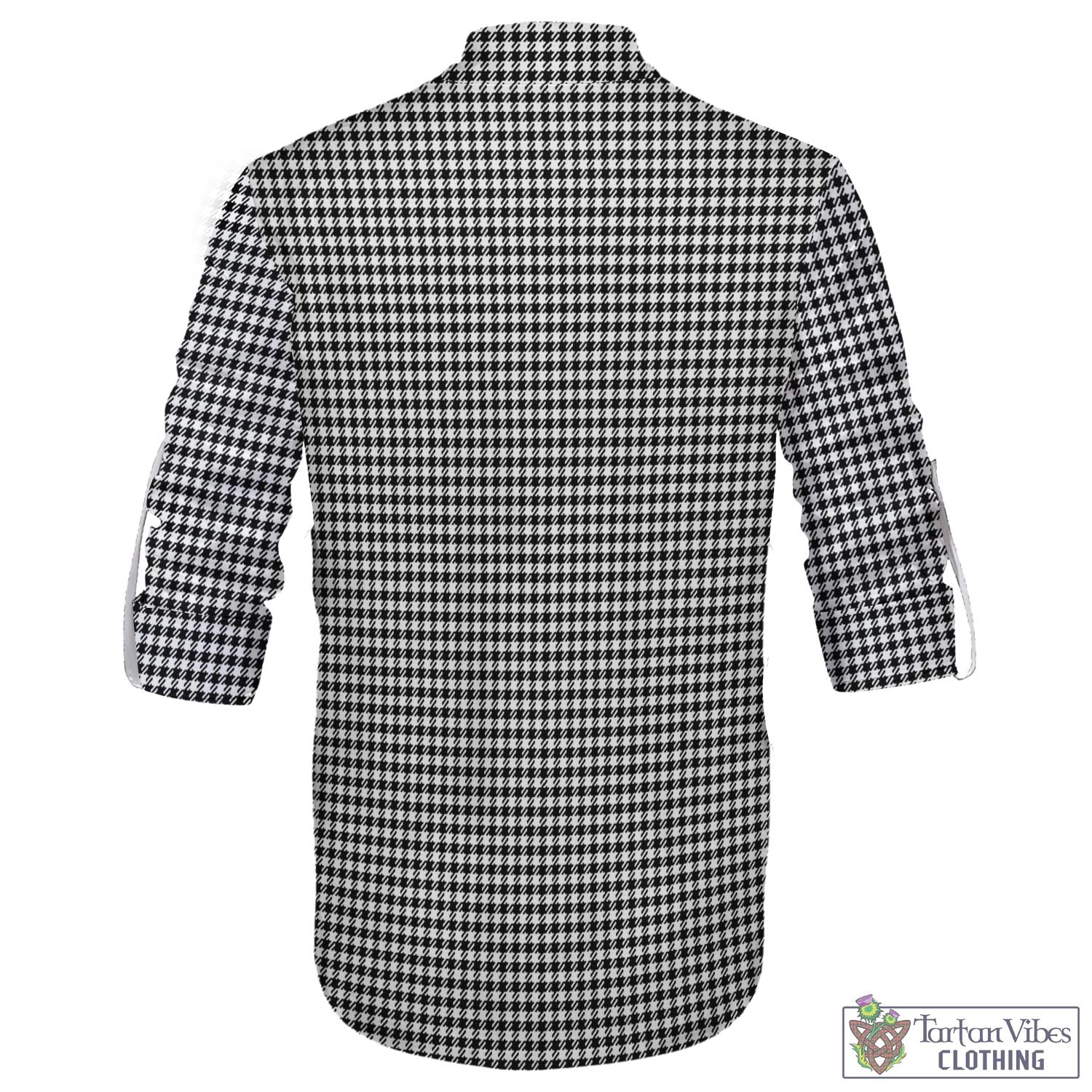 Tartan Vibes Clothing Shepherd Tartan Men's Scottish Traditional Jacobite Ghillie Kilt Shirt