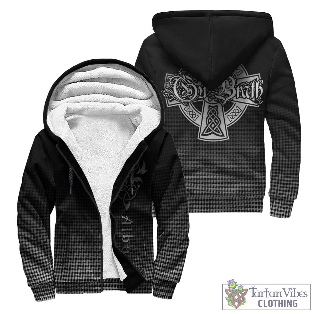Tartan Vibes Clothing Shepherd Tartan Sherpa Hoodie Featuring Alba Gu Brath Family Crest Celtic Inspired