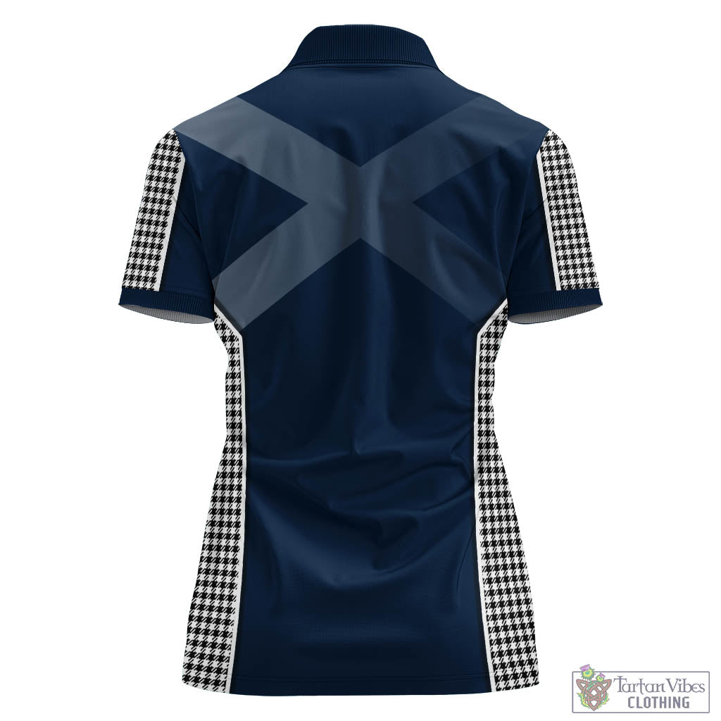 Shepherd Tartan Women's Polo Shirt with Family Crest and Lion Rampant Vibes Sport Style - Tartan Vibes Clothing