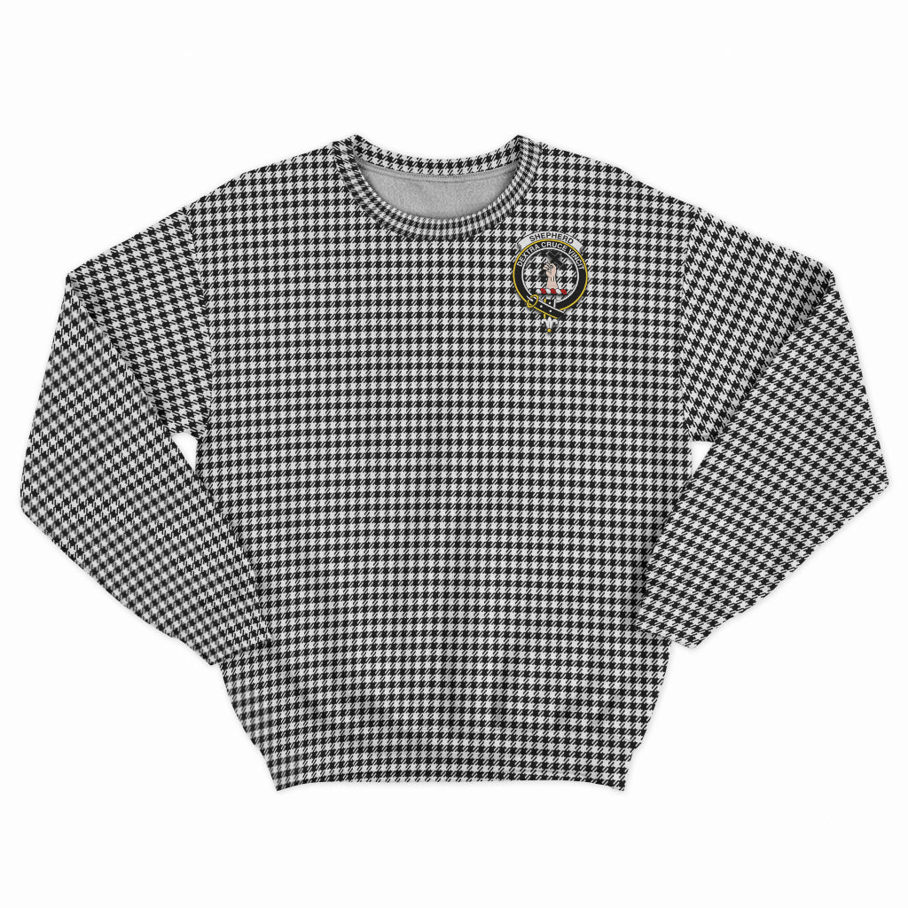 Shepherd Tartan Sweatshirt with Family Crest - Tartan Vibes Clothing