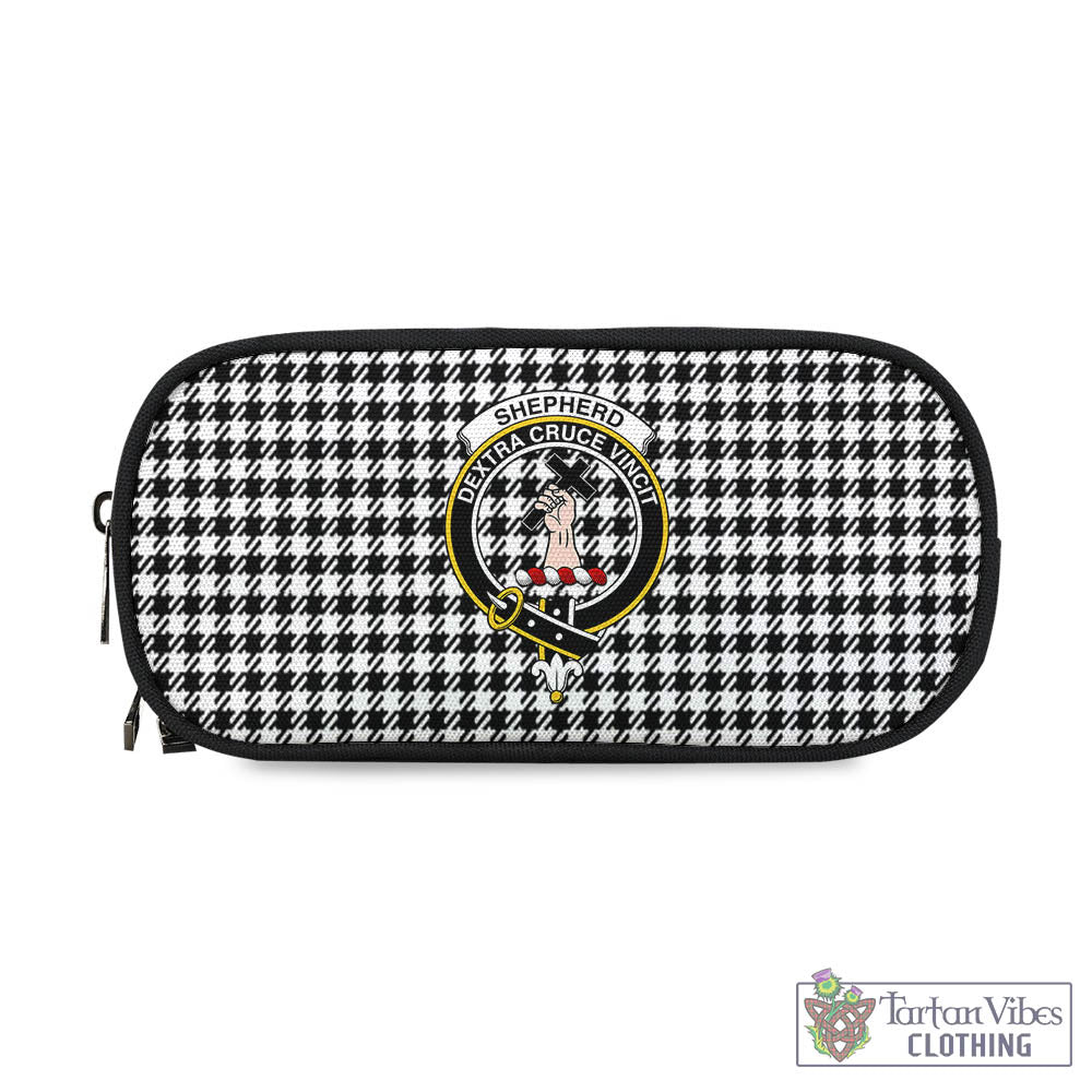 Tartan Vibes Clothing Shepherd Tartan Pen and Pencil Case with Family Crest